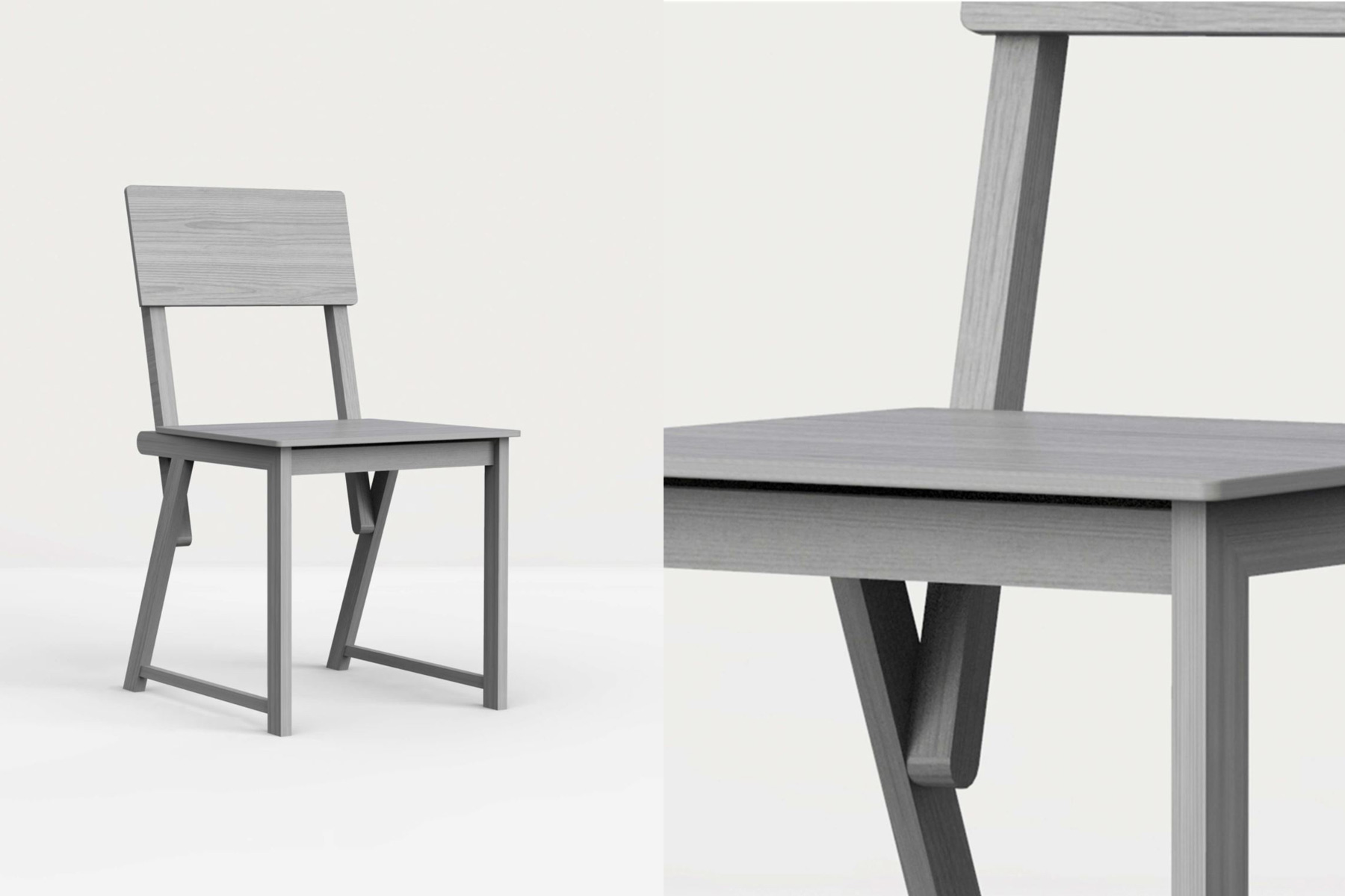 TYP Wooden Chair Designed by Ahocdrei Berlin Design Studio